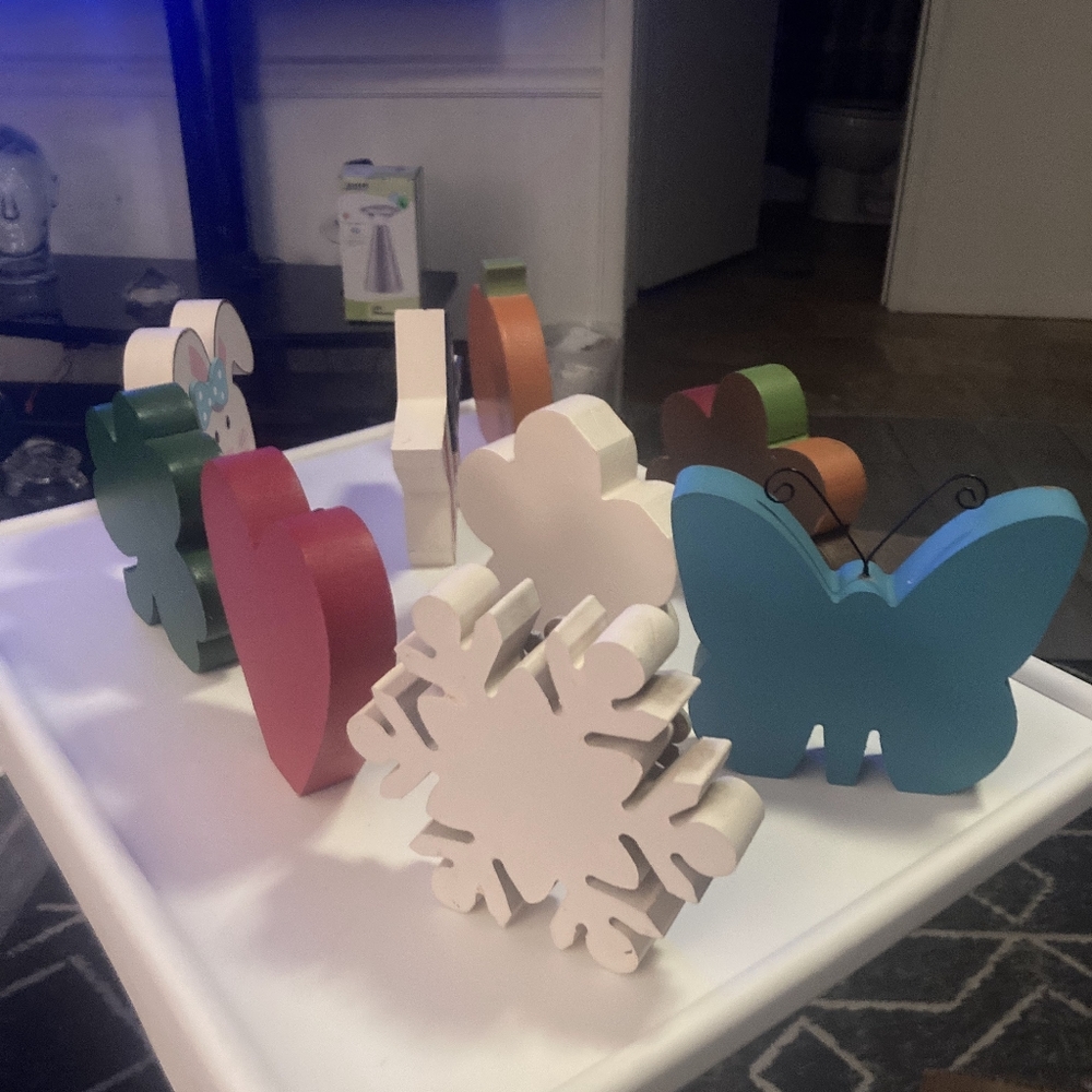 Interchangeable home sentiment wood sessions